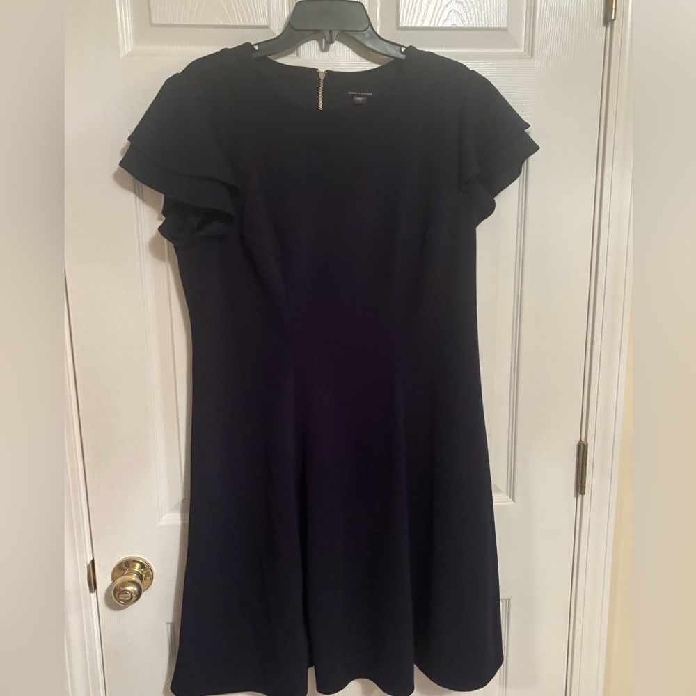 Tommy Hilfiger navy blue dress in size 16.